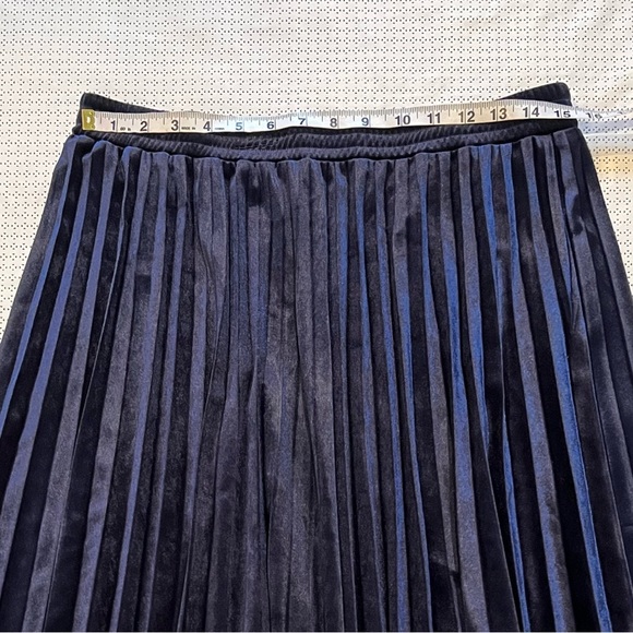 Women A Line Pleated Skirt Casual Solid Long Size XL - Picture 3 of 7